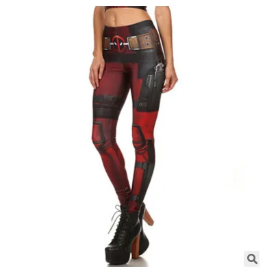 Новые Модные лосины для фитнеса с принтом женщин джеггинсы пуш ап Стрейчевые