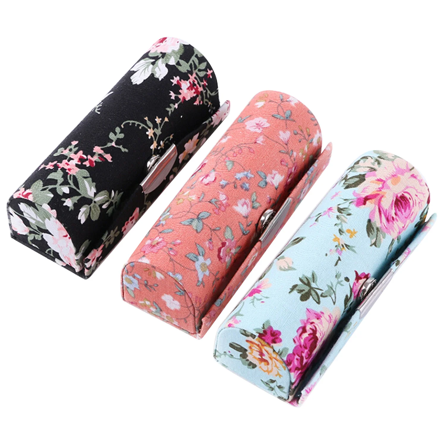 3 шт. Женский чехол органайзер для помады с зеркалом|Наборы инструментов макияжа|
