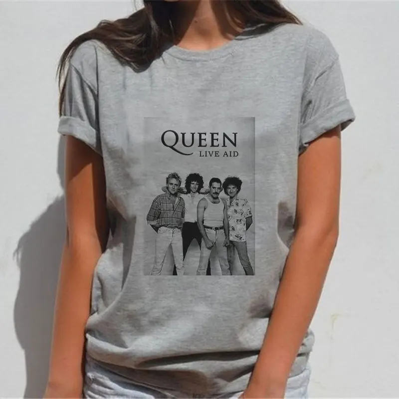 Новый QUEEN 90s M L для женщин Harajuku модные футболки графический цветной принт с