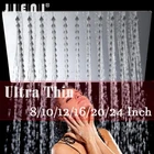 Насадка для душа JIENI, 81012162024 дюймов, из нержавеющей стали, хромированная полированная, ультратонкая