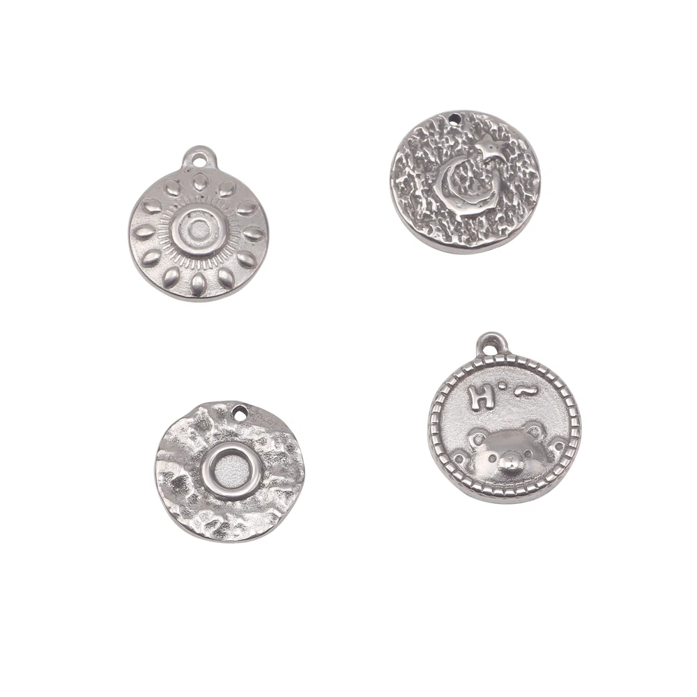 

Новинка 2021, модная Золотая подвеска «Луна» из нержавеющей стали, украшения «сделай сам» для женщин, оптовая продажа