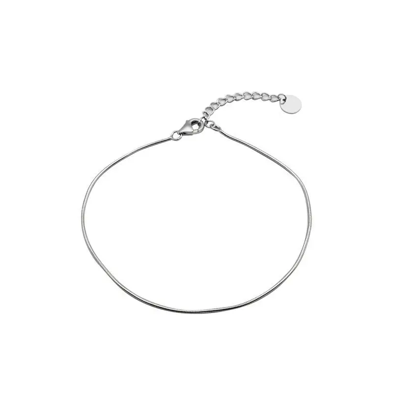 

LKO Simplicity Snake Chain Bracelet Fashion Jewelry For Women 925 Sterling Silver Link Bracelet OL Jewelry Accessories