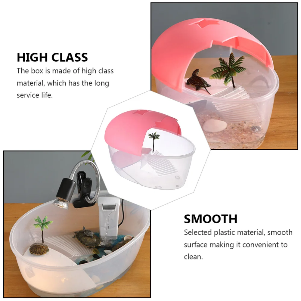 

1pc Tortoise Living Box Reptile Pet Perching Tank Turtle Perching Box