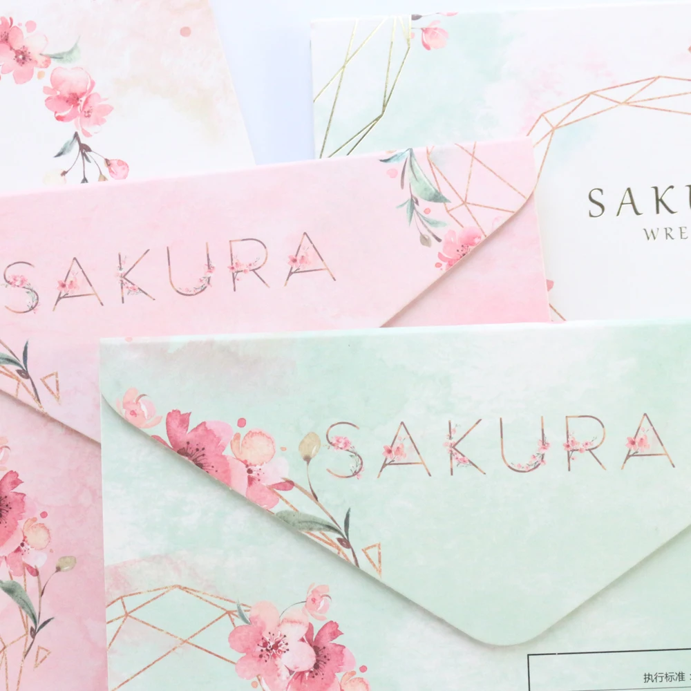 Domikee новый милый kawaii цветок вишни набор для записей конфеты стикеры блокнот