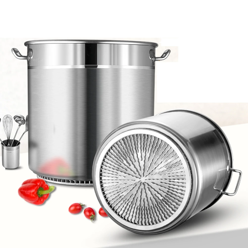

Soup bucket Stainless steel Energy saving kitchen cookware stew pot commercial restaurant hotel Composite multilayer bottom pot