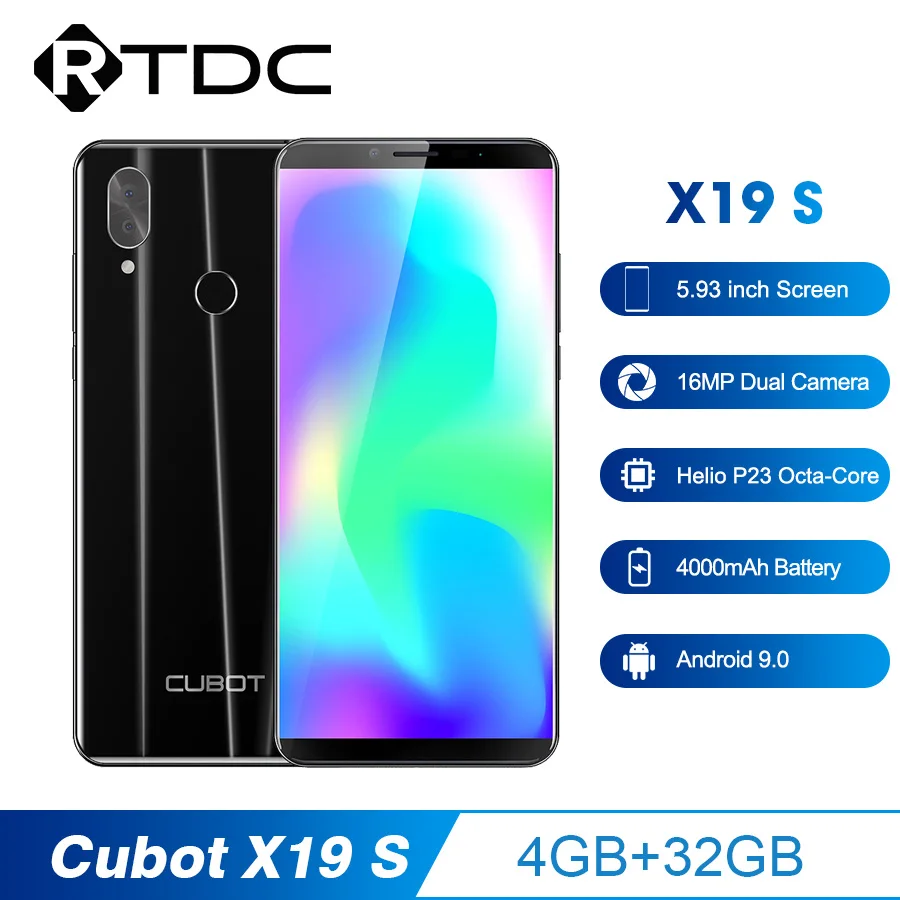 Чехол для Cubot X19 S 5 93 &quot4 Гб + 32 ГБ 2160*1080 FHD Helio P23 восьмиядерный смартфон Двойная