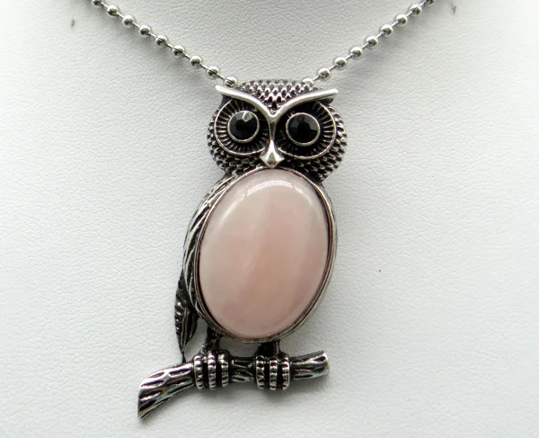 Подвеска из натуральной глины опал тигровый глаз Сова для изготовления