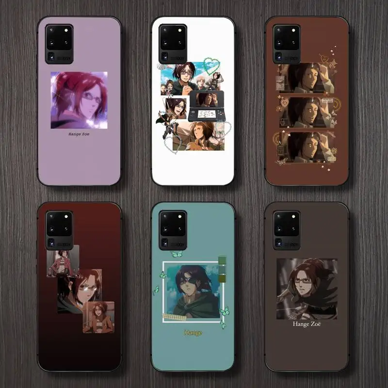 

Attack On Titan anime Hange Zoe Phone Case For Samsung galaxy A S note 10 12 20 32 40 50 51 52 70 71 72 21 fe s ultra plus