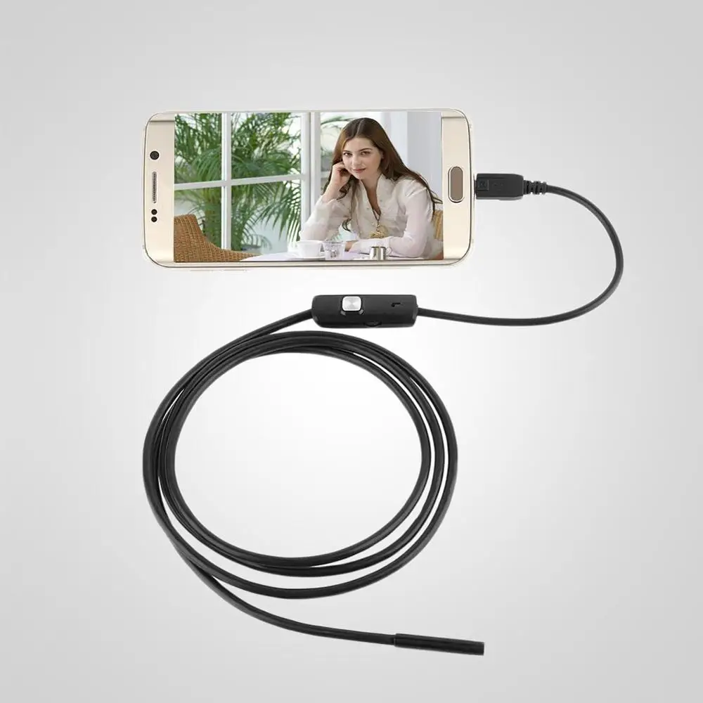 1 5/3 5 м мм USB эндоскоп с OTG эндоскопа камера в реальном времени видео бороскоп для