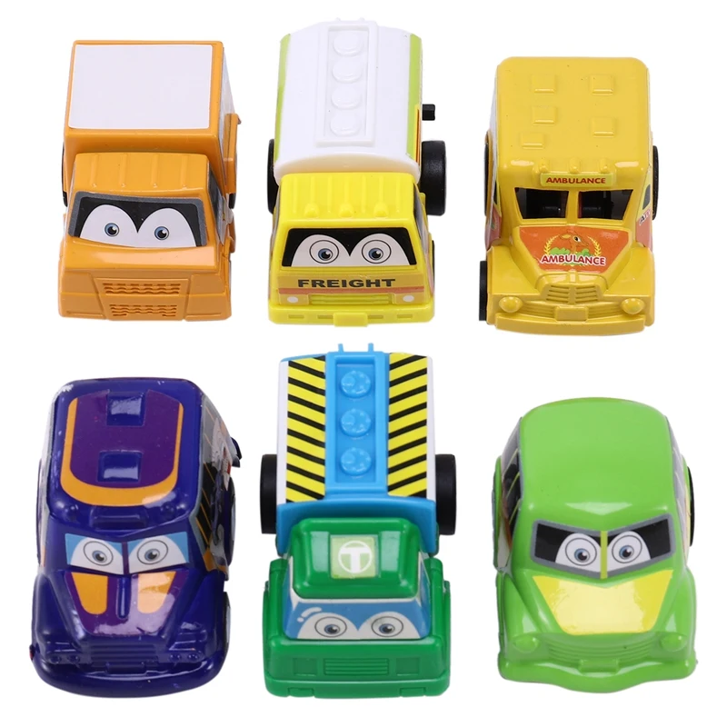 6 шт вытяните назад автомобиль игрушки детский гоночный маленькое платье для