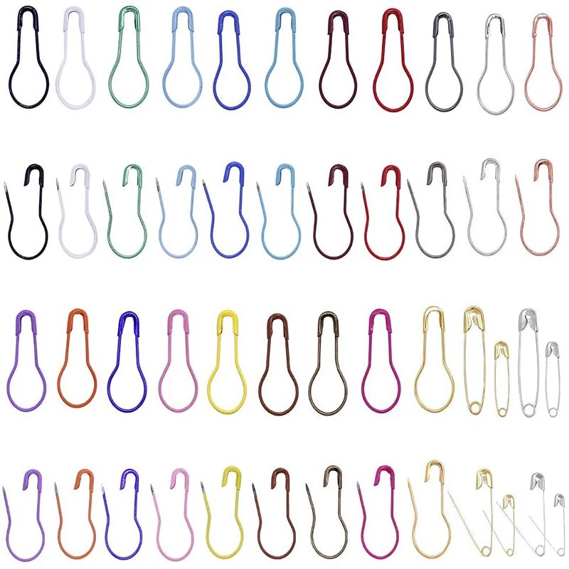 Imzay 1200 Pcs Metal Pins Bulb Gourd Pear Shaped Clips Knitting Stitch Markers Tag DIY Sewing Kit | Дом и сад