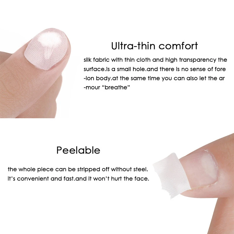 3 шт. шелковое волокно обертывание ногтей форма УФ-гель для дизайна расширение