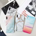 Глянцевый мраморный силиконовый чехол IMD для Xiaomi Redmi Note 9S 8 7 6 5 K20 Pro Mi 9 T Pro 8 Lite, мягкие гелевые чехлы из ТПУ, цветная задняя крышка