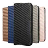 carbon fiber flip case for oppo find x3 x2 pro realme c1 c2 c3 c11 c20 c21 5 5i 6i 8 a93 a94 4g cover magnetic flip wallet etui