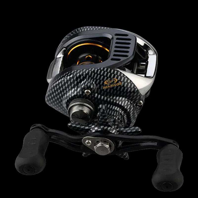 

LA-1/LA-2 12+1 BB Baitcasting Fishing Reel Water Drop Wheel 6.3:1 Magnetic Brake Bait Casting Reels Left Right Hand Reel Stream
