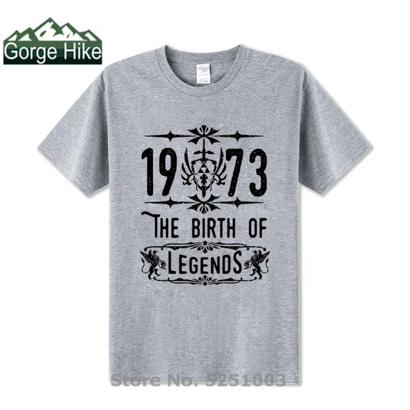 Футболка мужская хлопковая в ретро стиле с принтом о легендах рождении | Мужская