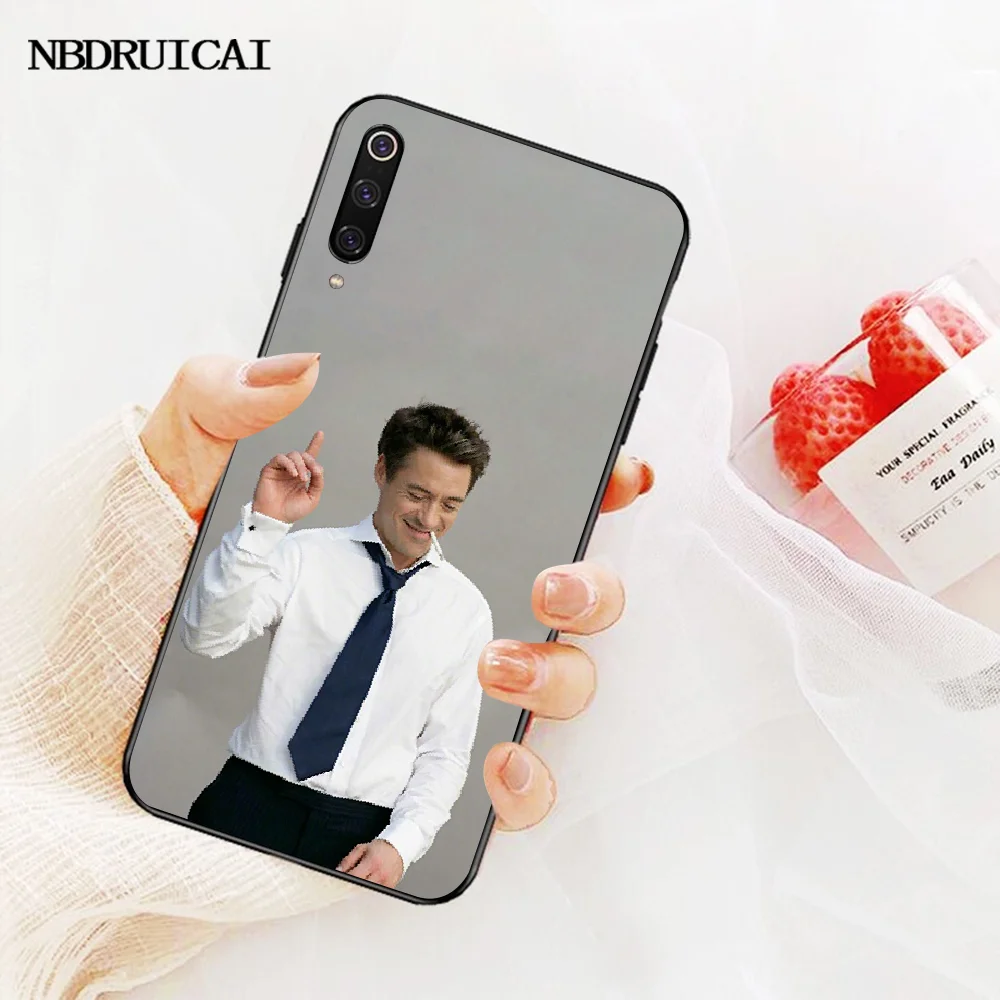 Мягкий силиконовый черный чехол для телефона PENGHUWAN Роберт Дауни Jr Redmi Note 8 8A 7 6 6A 5 5A