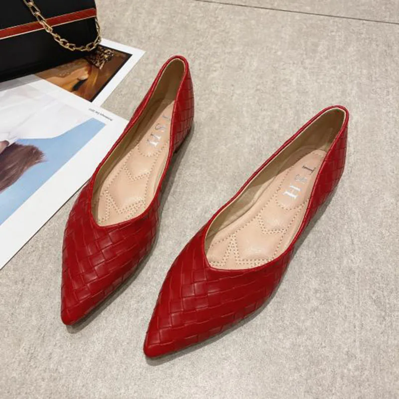 

New Spring Summer Shoes Women Flats Casual Office Ladies Shoes Pointed toe Elegant Female Footwear YX3378