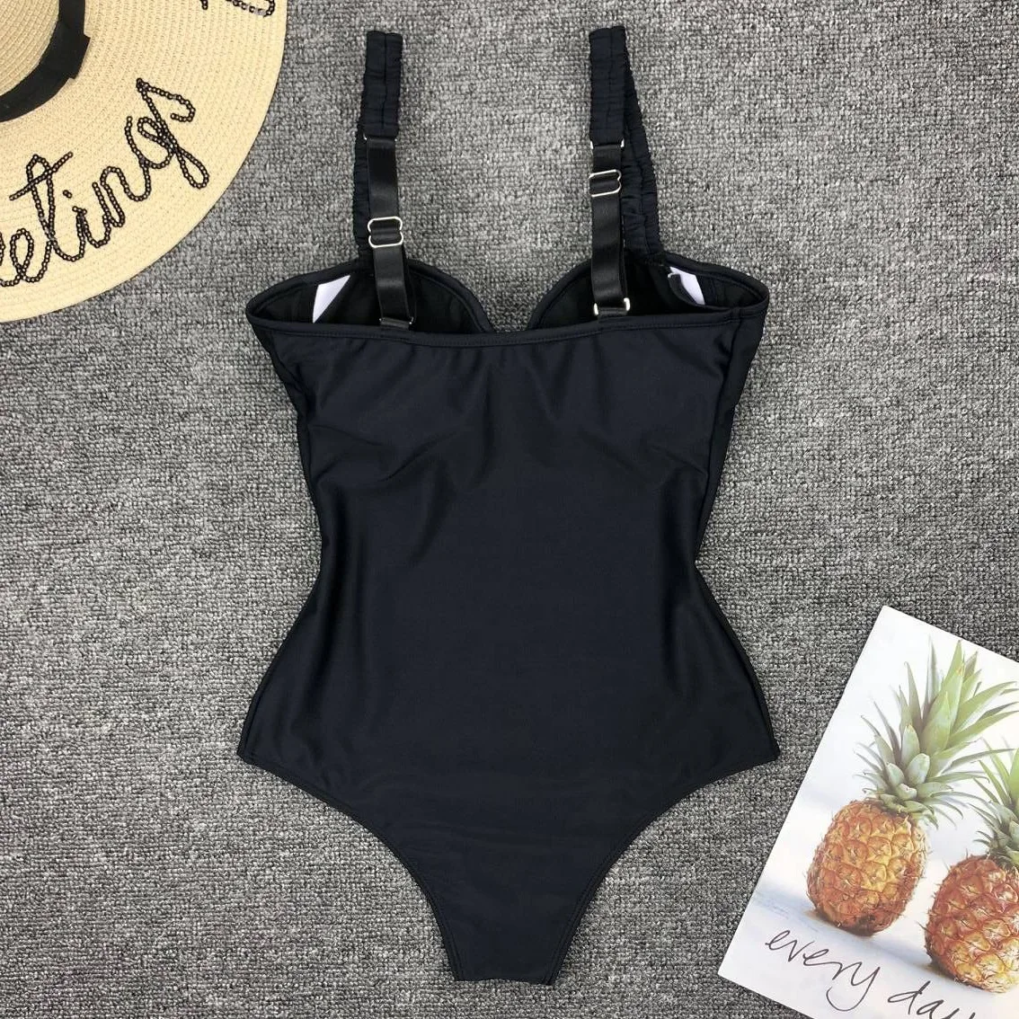 

Solid Black Red One Piece Swimsuit Women Vintage Backless Swimwear Female Basic Swimsuit Bathing Suit Bathers Bodysuit 2021
