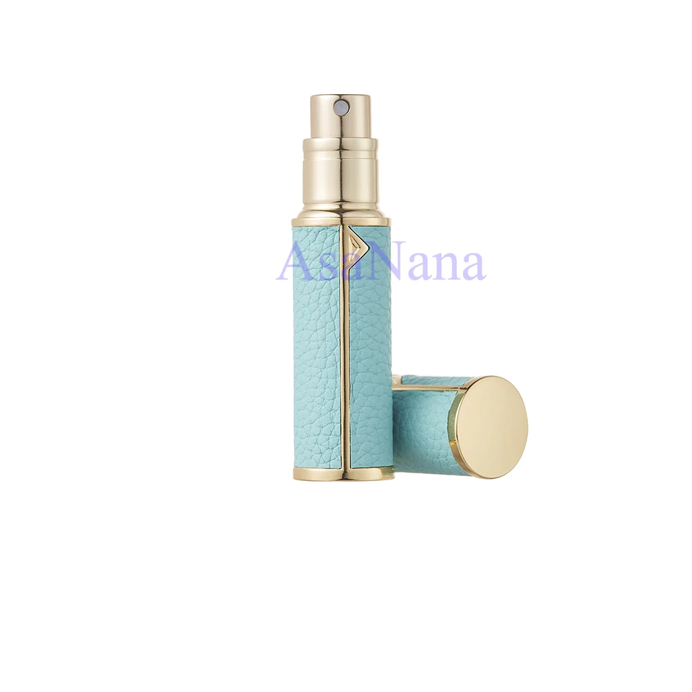 5ml Refillable Mini Perfume Spray Bottle Aluminum Atomizer Portable Travel Cosmetic Container Real Leather | Красота и здоровье