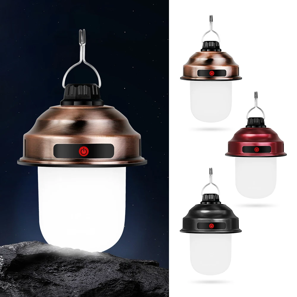 

Outdoor Climbing Mini Lantern IPX4 Waterproof Hanging Tent Lantern With Charging Function Hiking Backpacking Accessories