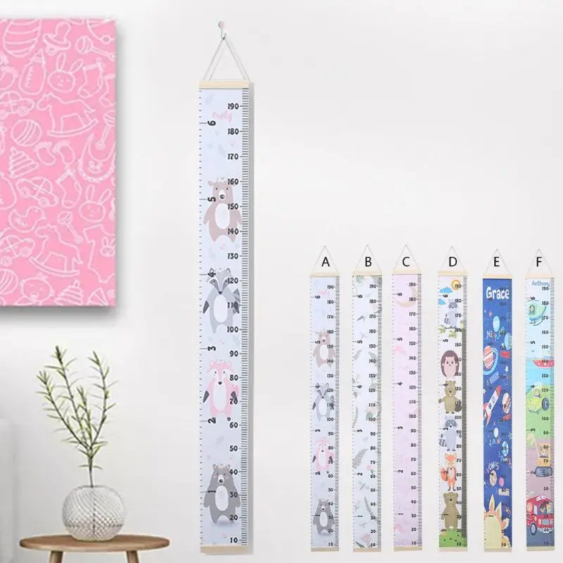 Regla de medida de altura para colgar en la pared, tabla de crecimiento para ni&ntilde;os, decoraci&oacute;n del hogar-1