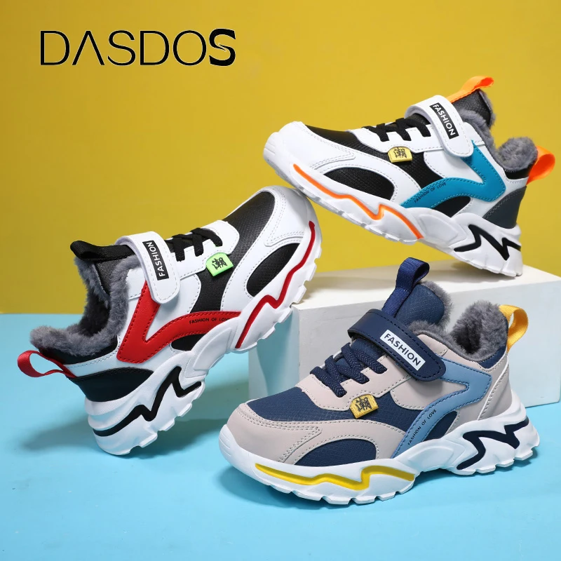 

Winter Kids Shoes For Boys Sneakers Girls Sport Shoes Child Tenis Infantil Casual Warm Running Kids Shoes Boy kids fashion 28-40