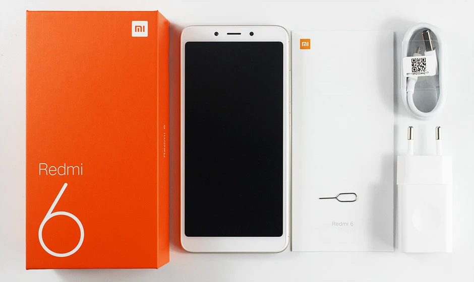 Xiaomi Redmi 6 с глобальной версией, 4 Гб ОЗУ, 64 Гб ПЗУ, мобильный телефон Helio P22, четыре ядра, 12 Мп+ 5 МП, двойная камера, 5,45 дюймов, 18:9, полный экран