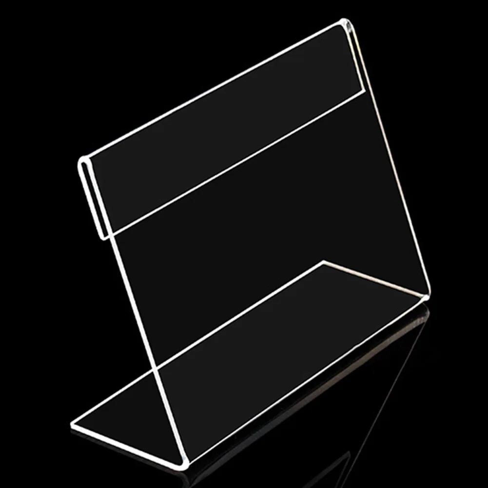 Акриловый прозрачный Знак рабочего стола держатель для этикеток цена номер