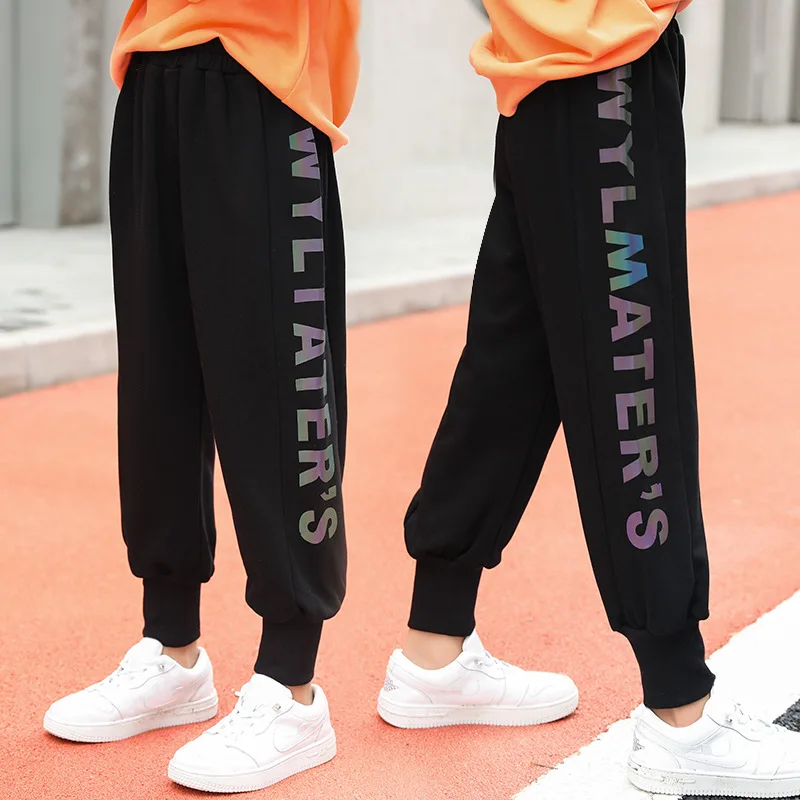 Повседневные штаны для девочек осенний Новый стиль 2020 детские брюки в Корейском