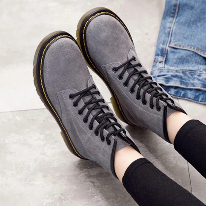 Осень-зима Крутые парные ботильоны Martin Мужские ботинки на массивном каблуке