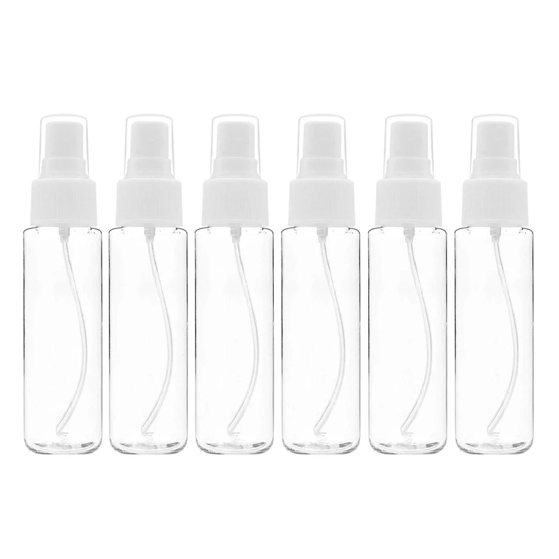 

6Pcs Empty Transparent Plastic Fine Mist Spray Bottle 30 Ml Fine Mist Spray Bottle