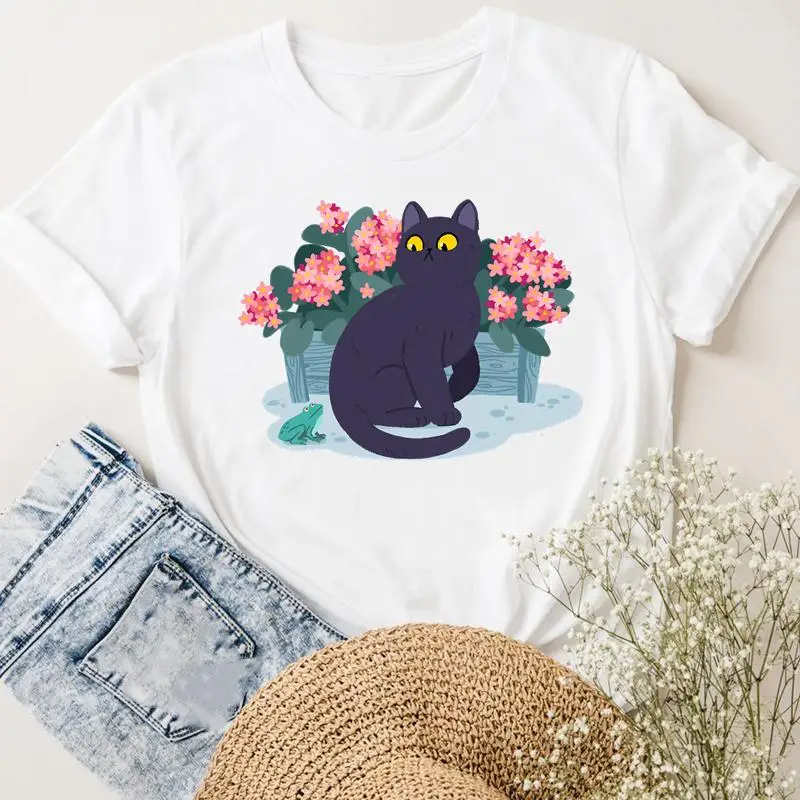 

Женская футболка с коротким рукавом и принтом, в стиле 90-х