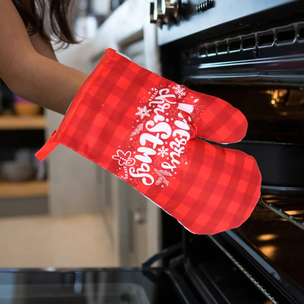 2 комплекта рождественских ковриков для микроволновой печи с теплоизоляцией