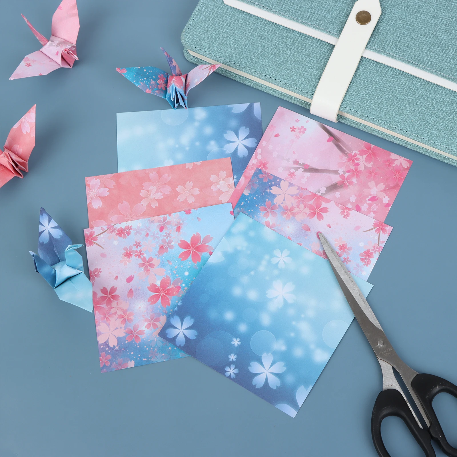 

400 шт. бумажные подставки для скрапбукинга 4x4 дюйма, цветные цветы, тысяча бумажных кранов, оригами, квадратные Детские оригами