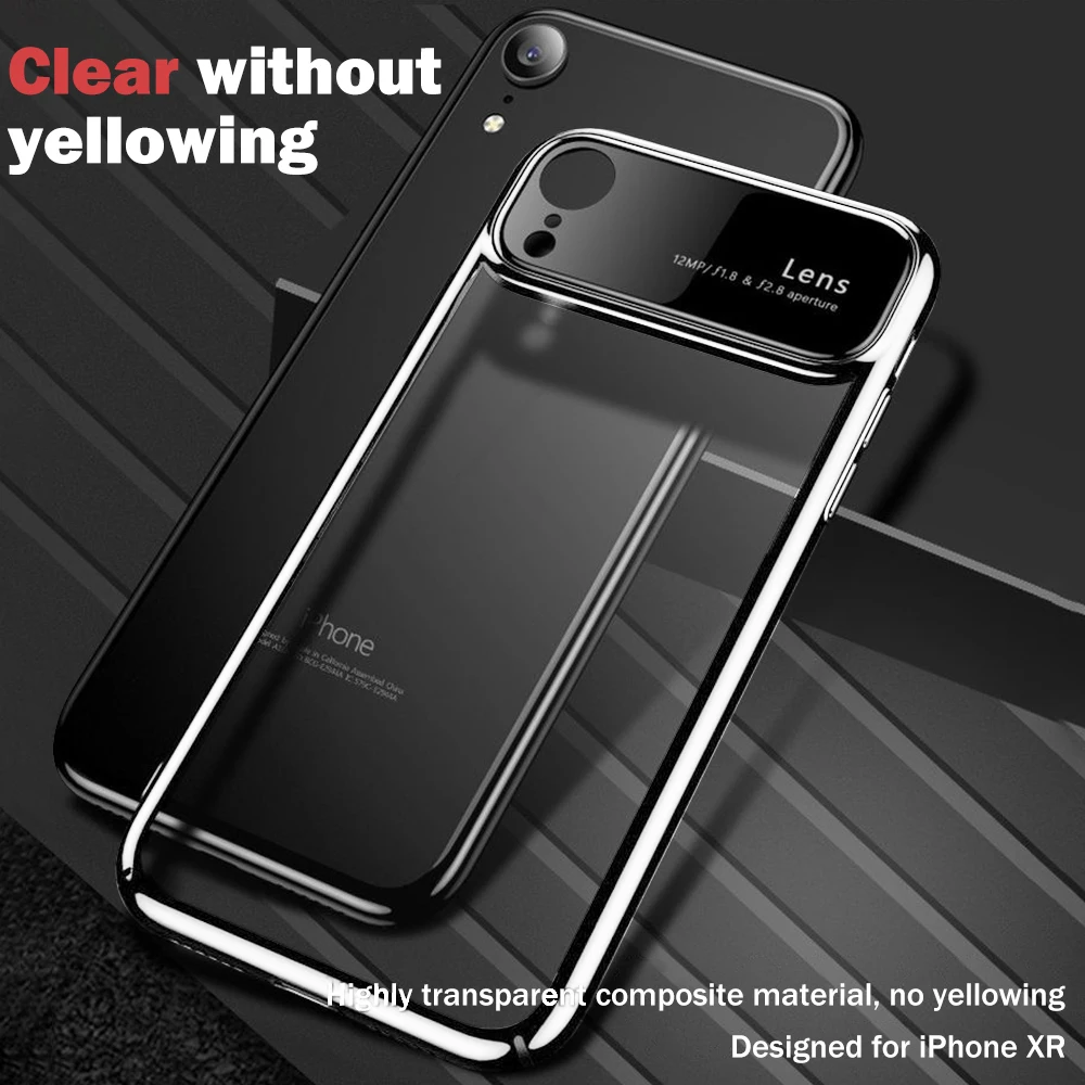 Luxury Plating Clear Phone Case for Iphone SE 2020 11 Pro Xs Max Xr X Shockproof Hard PC Glass Slim Cover IPhone 8 7 Plus |