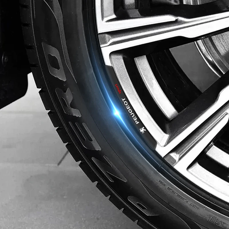 4 шт. автомобильные наклейки колесные диски гоночные внешние аксессуары для Peugeot