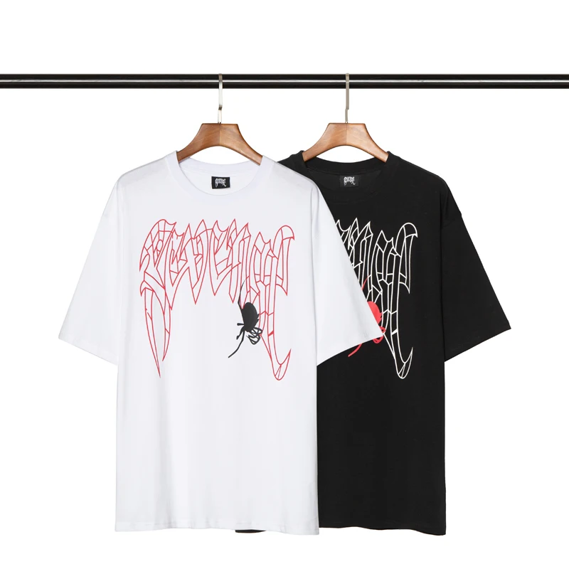 

Мужская и женская футболка, модель 2021ss XXXtentacion Revenge, повседневный Топ, уличная одежда 1:1