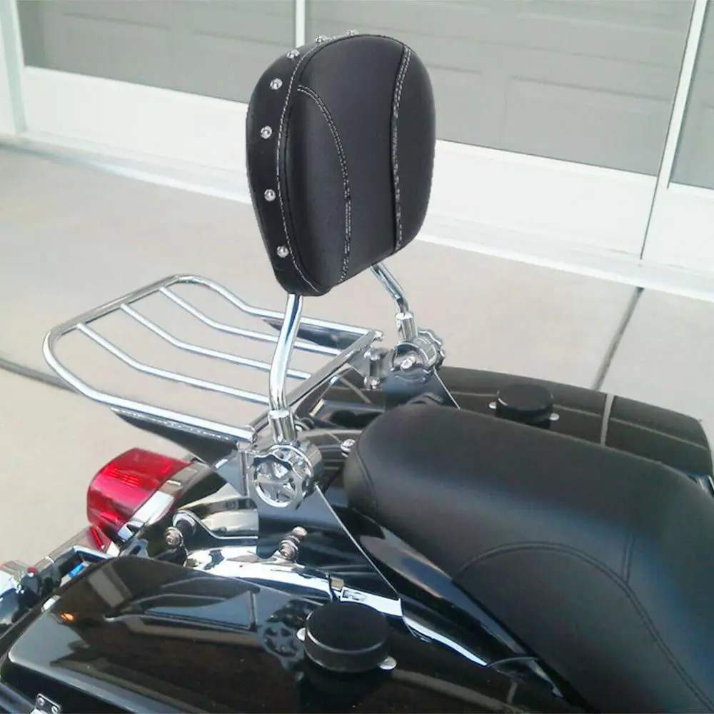 

Motorcycle Rear Passenger Backrest Sissy Bar Pad For Harley Softail FLFB 18-20 Road King Road Glide Ultra Classic