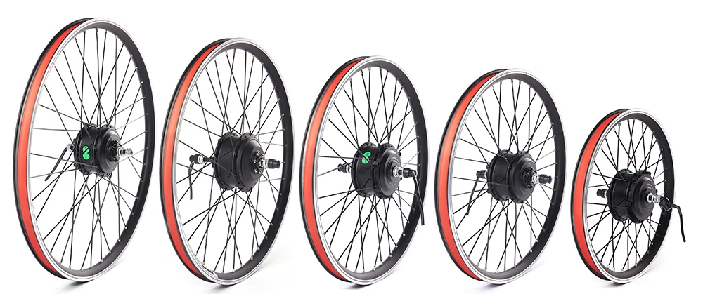EBike Комплект 36 В 350 Вт переднее или заднее колесо Мотор велосипед конверсионный комплект для 20 24 26 27,5 28 29 в 700C колеса электровелосипеда