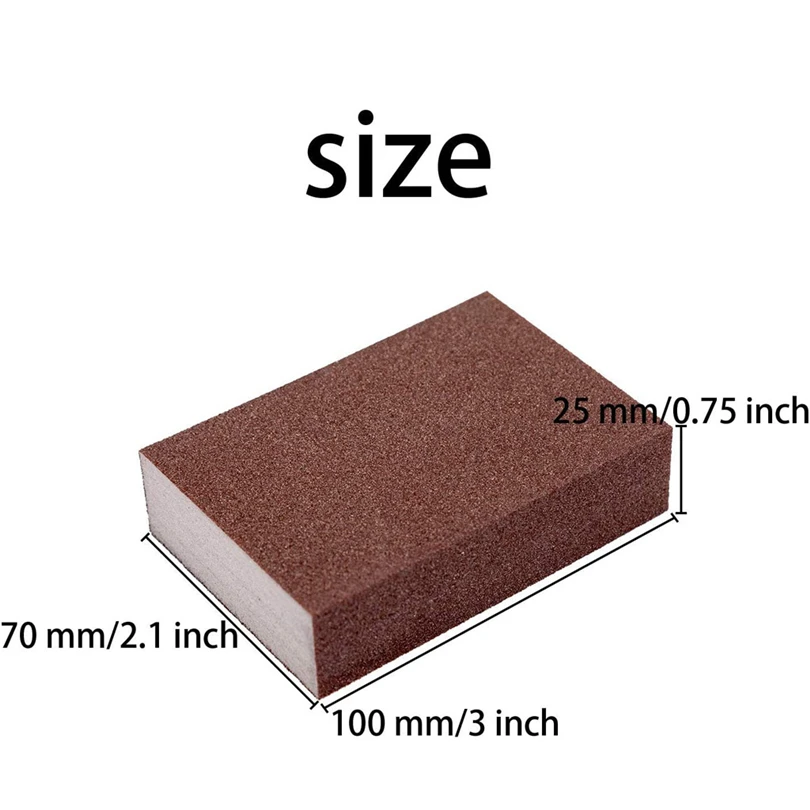 

4pcs Sanding Sponges Sanding Blocks Sponge Sand Block Polishing Wood Furniture Metal Derusting Polishing Sandpaper Washable J50