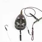 1 предмет рыболовной группы 30-100g черный приманка-Фидер с высоким содержанием углерода Сталь нержавеющие Крючки 8 # приманка PE на водной основе для лески высокое качество