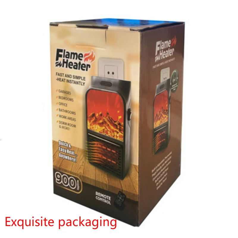 Электрический мини обогреватель настенный с европейской вилкой PTC керамическая