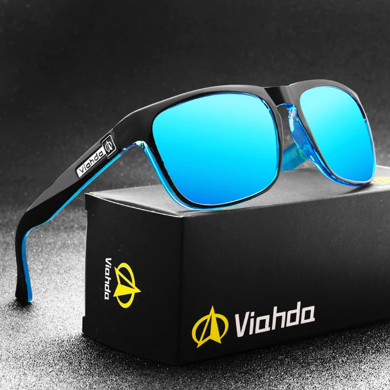 Viahda 2021 Новые поляризованные солнцезащитные очки мужские черные Прохладный