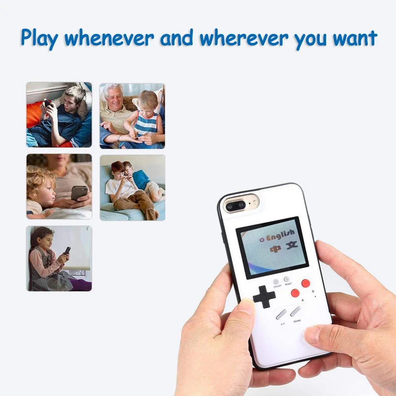 Playable Game Console Case for iPhone 12 11 Pro Max X XS XR 6 7 8 6S Plus SE Mini Video Retro Phone Cover Funda | Мобильные телефоны