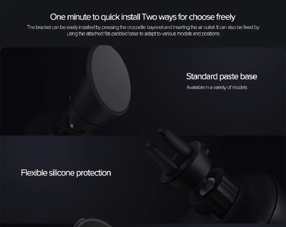Xiaomi Mi беспроводное автомобильное зарядное устройство для телефона с интеллектуальным инфракрасным датчиком 20 Вт Высокая мощность флэш-зарядка Автомобильный держатель для телефона