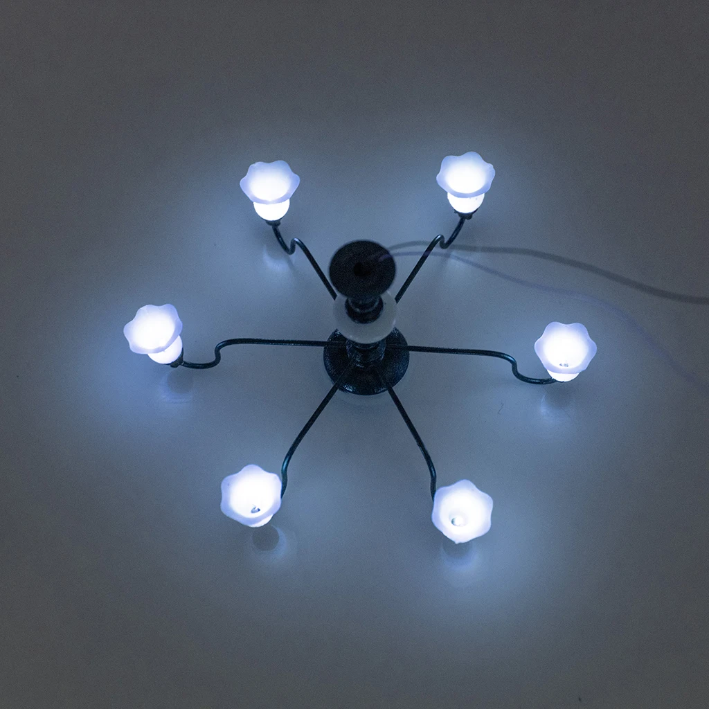 

Mini Chandelier Celing Lamp Model Micro Landscape Sand Table Decoration
