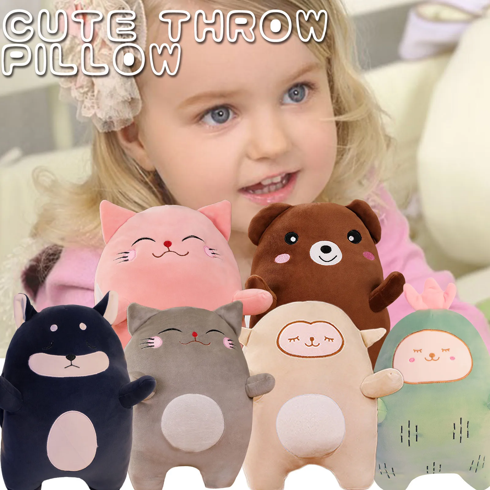 

Cute Mascot Cow Doll Cartoon Cow Plush Toy Children's Holiday Gift Plush Toys Animal Soft Pillow Kids Gifts 5*