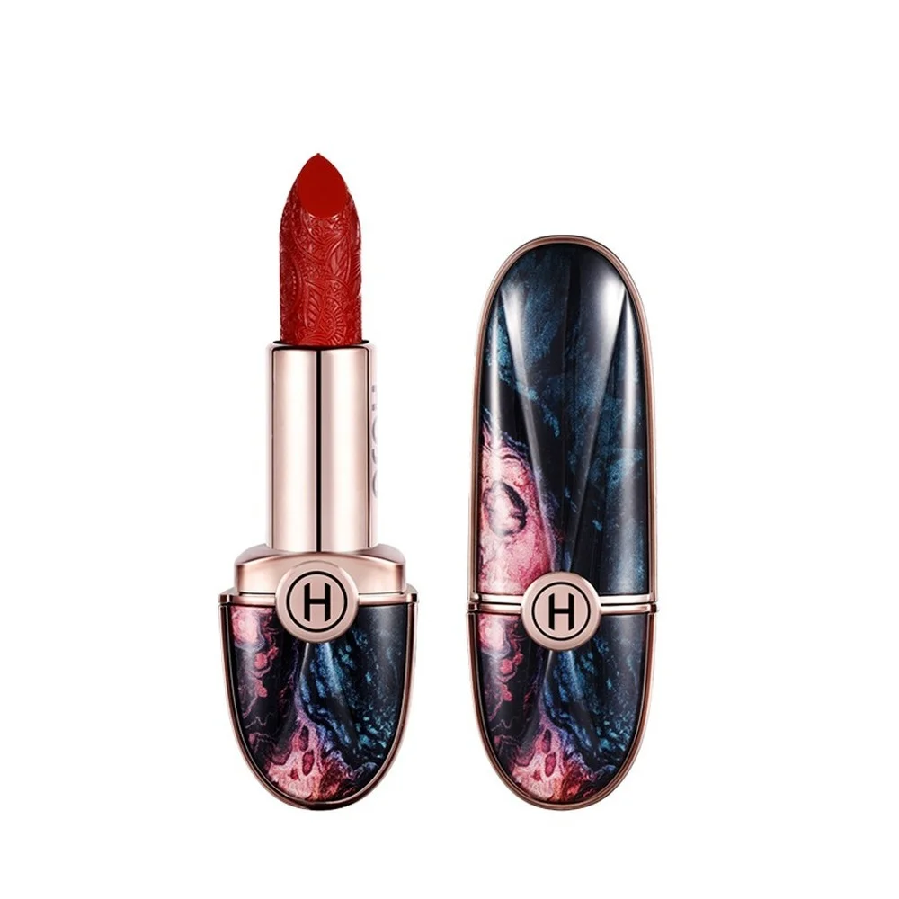 

HOJO Galaxy Silk Satin Carved Lipstick Is Smooth and Moisturizing for Beginners Easy To Color and Not Easy To Fade Lip Makeup