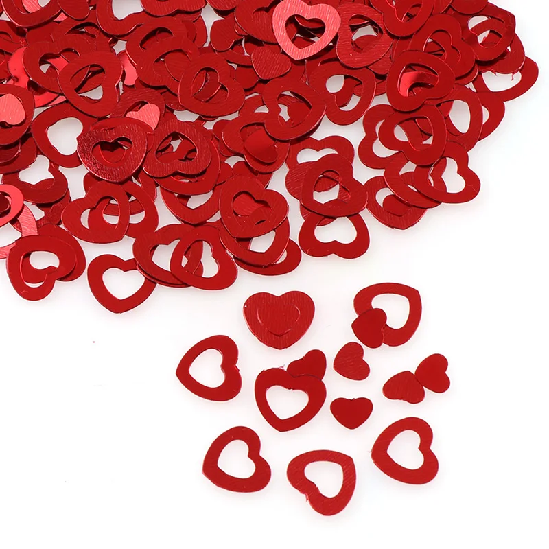 

15g/Pack Red Heart Nail Glitter Mix Size Ultrathin Laser Sequins Nails Art Decoration For DIY Nail Art Tools Manicure Accessory